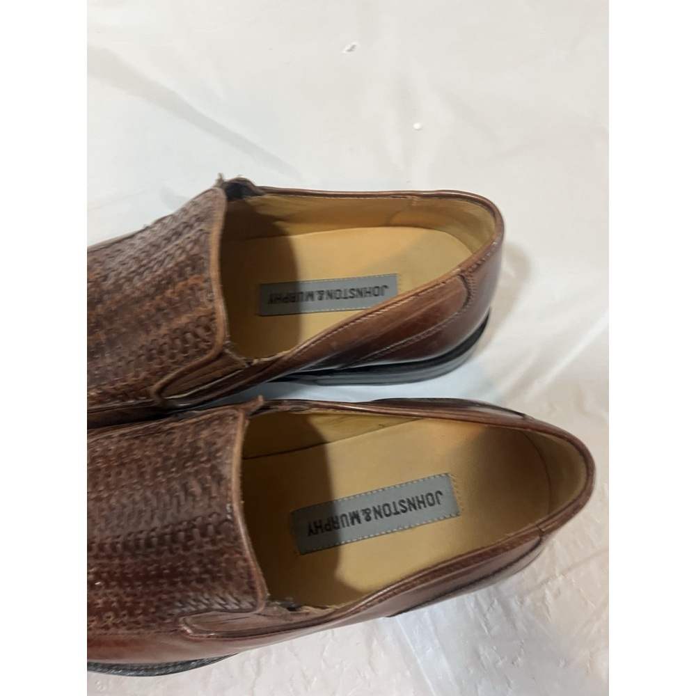Johnston & Murphy Driver Woven Slip On Loafer size 8 M Brown - Picture 3 of 15